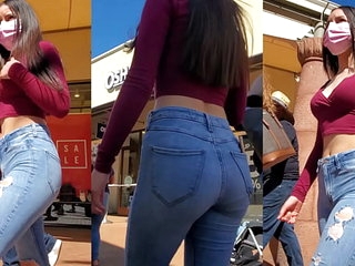 SWEET young 18 jb teen body candid jeans ass >72 sec